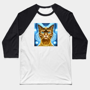 Alien Cat Baseball T-Shirt